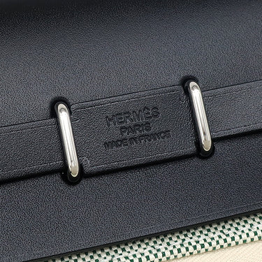 エルメス HERMES エールバッグジップ ミニ 20 ルトゥルネ ヴェールモワイヤン×ブラック トワルアッシュ トワルミリタリー ヴァッシュハンター ショルダーバッグ シルバー金具 新品 未使用 トワルH 緑