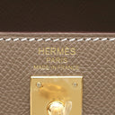 エルメス HERMES ケリー25 外縫い エトゥープ ヴォーエプソン 2WAYバッグ ゴールド金具 新品 未使用 グレージュ ショルダー ハンドバッグ