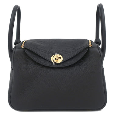 エルメス HERMES リンディ26 ブラック トリヨンクレマンス 2WAYバッグ ゴールド金具 新品 未使用 黒