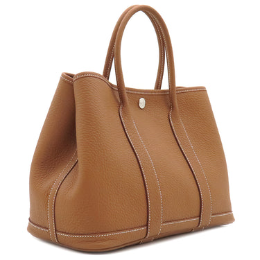 エルメス HERMES ガーデンパーティーTPM ゴールド ネゴンダ トートバッグ シルバー金具 新品 未使用 茶
