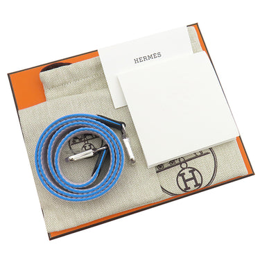 エルメス HERMES エヴリンTPM サングルコルダージュ ブルードプリュス×モーヴペール×アズール トリヨンクレマンス ショルダーバッグ シルバー金具 新品 未使用 紺