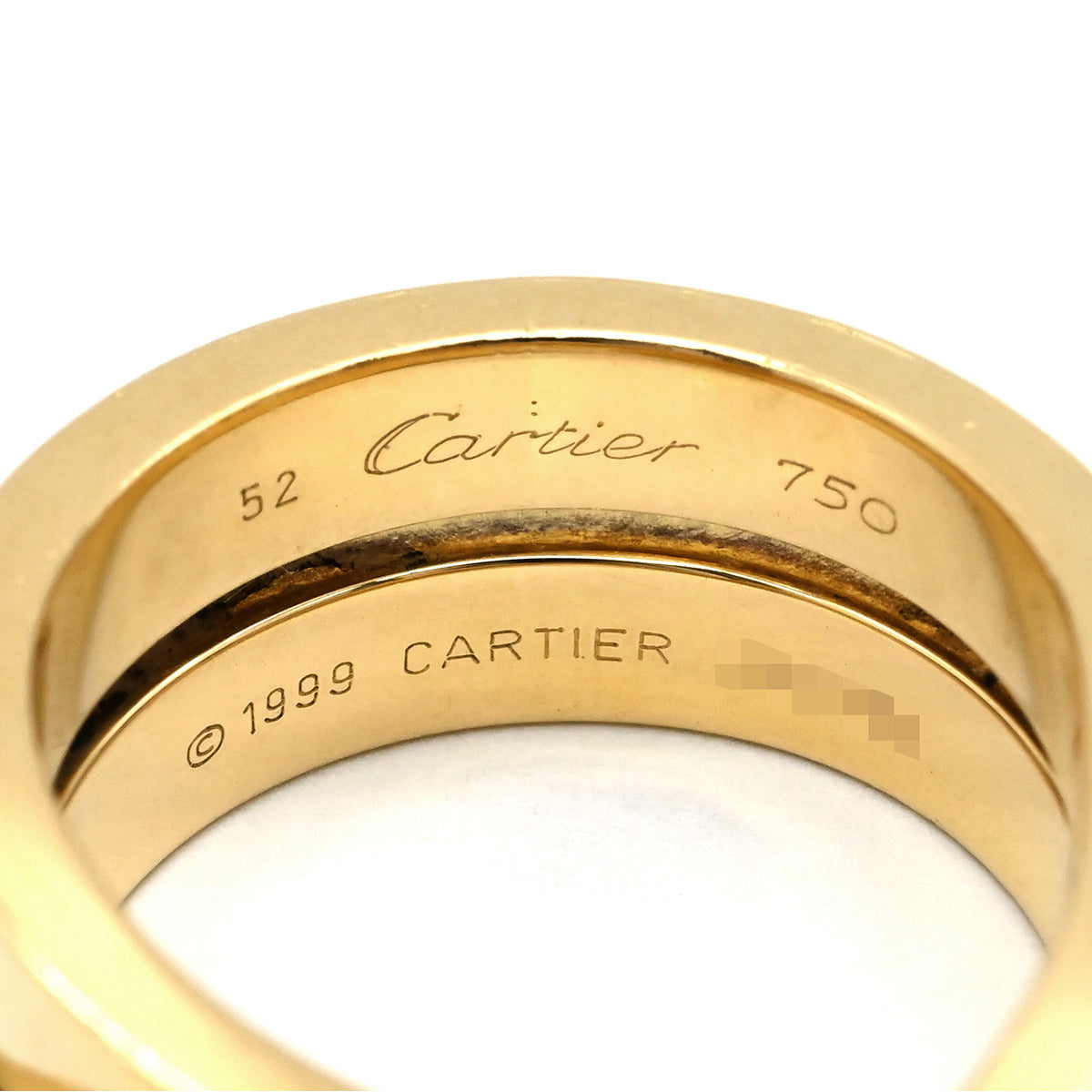 カルティエ Cartier パリリング イエローゴールド K18YG #52(JP12