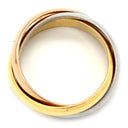 カルティエ Cartier トリニティ クラシック ホワイトゴールドXイエローゴールドXピンクゴールド K18WG K18YG K18PG #54(JP14) リング 指輪 3連 3カラー 13.5号
