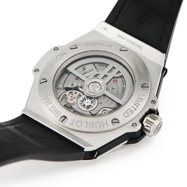 腕時計 ウブロ HUBLOT ビッグバン ワンクリック サンブルー 465.SS.7047.VR.1204.MXM20 自動巻き メンズ 純正ダイヤ グレー 限定