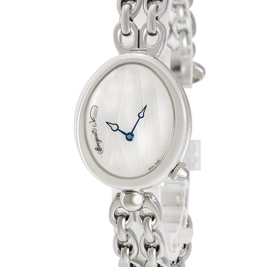 腕時計 ブレゲ BREGUET クイーン オブ ネイプルズ 9807ST/5W/J50 自動巻き レディース シェル 卵型 青針 ブルースティール
