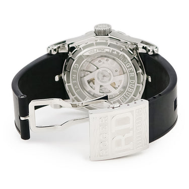 腕時計 ロジェデュブイ ROGER DUBUIS シンパシー スポーツルック SYM43 14 9 O9:53.71 自動巻き メンズ ブラック 黒 シースルーバック 限定