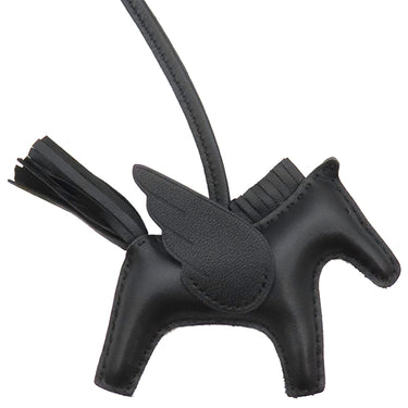 エルメス HERMES ロデオPM ペガサス ブラック アニューミロ バッグチャーム 黒 ソーブラック