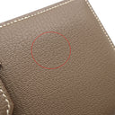 エルメス HERMES ベアンスフレ エトゥープ シェーブル 長財布 シルバー金具 グレージュ 二つ折り財布