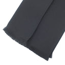 エルメス HERMES 無地 5.5cm ブラック シルク ネクタイ 黒 スカーフタイ