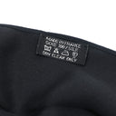 エルメス HERMES 無地 5.5cm ブラック シルク ネクタイ 黒 スカーフタイ