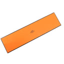 エルメス HERMES 無地 5.5cm ブラック シルク ネクタイ 黒 スカーフタイ