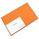 エルメス HERMES カルヴィ デュオ ジョーヌナプル ヴォーエプソン カードケース シルバー金具 黄色 フラグメントケース