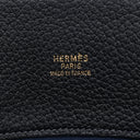 エルメス HERMES ホワイトバスGM ブラック×ネイビー フィヨルド トートバッグ ゴールド金具 黒 紺 バイカラー
