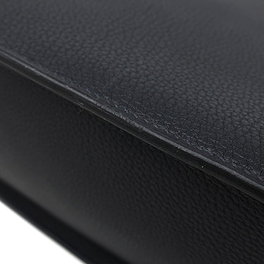 エルメス HERMES ホワイトバスGM ブラック×ネイビー フィヨルド トートバッグ ゴールド金具 黒 紺 バイカラー