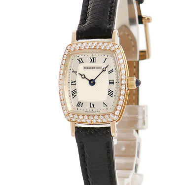 腕時計 ブレゲ BREGUET ヘリテージ トノー BR8711/11/208 自動巻き レディース OH済 K18PG無垢 純正ダイヤ ローマン