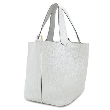 エルメス HERMES ピコタンロックMM ブルーペール トリヨンクレマンス ハンドバッグ ゴールド金具 水色