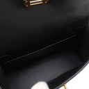 エルメス HERMES ミニケリードゥ 外縫い  ブラック ボックスカーフ 2WAYバッグ ゴールド金具 黒
