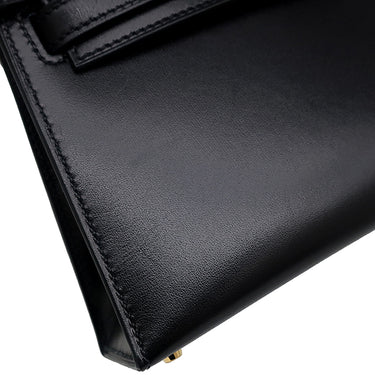 エルメス HERMES ミニケリードゥ 外縫い  ブラック ボックスカーフ 2WAYバッグ ゴールド金具 黒