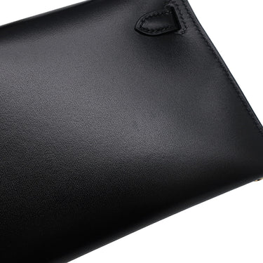エルメス HERMES ミニケリードゥ 外縫い  ブラック ボックスカーフ 2WAYバッグ ゴールド金具 黒