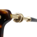 ブルガリ BVLGARI マーブル 54□17 4203 504 ブラウン プラスチック メガネ ゴールド金具 伊達メガネ