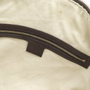 グッチ GUCCI ウェブ ビー 2WAY ミニボストン 406868 ベージュ×ダークブラウン GGキャンバス 2WAYバッグ ゴールド金具 茶 ハンドバッグ ショルダー ハチ
