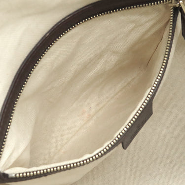 グッチ GUCCI ウェブ ビー 2WAY ミニボストン 406868 ベージュ×ダークブラウン GGキャンバス 2WAYバッグ ゴールド金具 茶 ハンドバッグ ショルダー ハチ