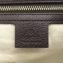 グッチ GUCCI ウェブ ビー 2WAY ミニボストン 406868 ベージュ×ダークブラウン GGキャンバス 2WAYバッグ ゴールド金具 茶 ハンドバッグ ショルダー ハチ