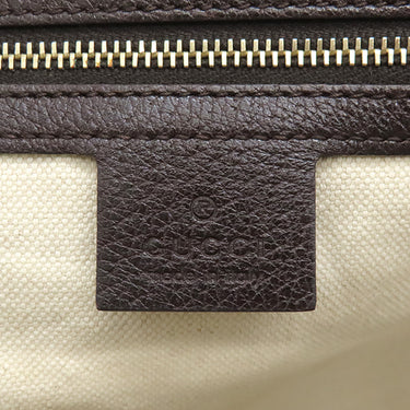 グッチ GUCCI ウェブ ビー 2WAY ミニボストン 406868 ベージュ×ダークブラウン GGキャンバス 2WAYバッグ ゴールド金具 茶 ハンドバッグ ショルダー ハチ