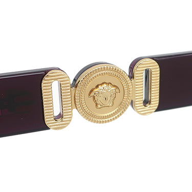 ヴェルサーチ Versace ローブリッジ メガネ メドゥーサ ビギー 54□17 3371-D ボルドー プラスチック GP メガネ ゴールド金具 伊達メガネ