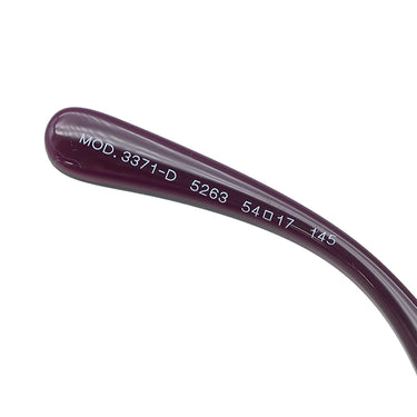 ヴェルサーチ Versace ローブリッジ メガネ メドゥーサ ビギー 54□17 3371-D ボルドー プラスチック GP メガネ ゴールド金具 伊達メガネ