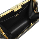 プラダ PRADA ライトフレームバッグ 1BC046 NERO サフィアーノレザー シティカーフ ショルダーバッグ ゴールド金具 黒 メタルロゴ SAFFIANO CITY C