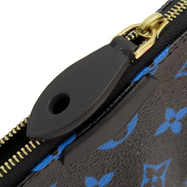 ルイヴィトン LOUIS VUITTON ミニ ポシェット アクセソワール M67237 モノグラムカラー モノグラムキャンバス アクセサリーポーチ ゴールド金具 黒 青