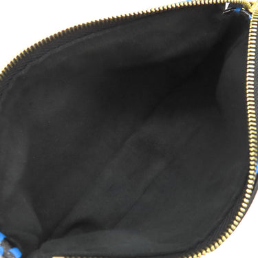 ルイヴィトン LOUIS VUITTON ミニ ポシェット アクセソワール M67237 モノグラムカラー モノグラムキャンバス アクセサリーポーチ ゴールド金具 黒 青