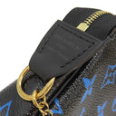 ルイヴィトン LOUIS VUITTON ミニ ポシェット アクセソワール M67237 モノグラムカラー モノグラムキャンバス アクセサリーポーチ ゴールド金具 黒 青