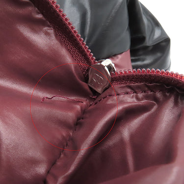 シャネル CHANEL コココクーン トートバッグ PM A48610 ブラック ナイロン レザー トートバッグ シルバー金具 黒