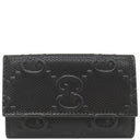 グッチ GUCCI GGエンボス 625565 ブラック GGエンボスレザー キーケース シルバー金具 6連 6本 キーリング付き 黒