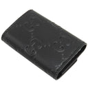 グッチ GUCCI GGエンボス 625565 ブラック GGエンボスレザー キーケース シルバー金具 6連 6本 キーリング付き 黒