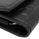 グッチ GUCCI GGエンボス 625565 ブラック GGエンボスレザー キーケース シルバー金具 6連 6本 キーリング付き 黒