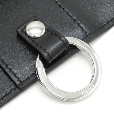 グッチ GUCCI GGエンボス 625565 ブラック GGエンボスレザー キーケース シルバー金具 6連 6本 キーリング付き 黒