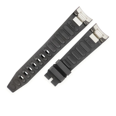 IWC IWC 純正 アクアタイマー用 ラバーバンド ブラック ラバー 腕時計パーツ 替え ベルト ストラップ 22mm ブラック 黒 予備 バンド
