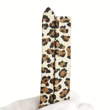 カルティエ Cartier 純正 タンク用 レザーバンド ベージュ レザー 腕時計パーツ 新品同様 替え ベルト 13.5ｍｍ レオパード ヒョウ柄 バックル用