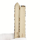 カルティエ Cartier 純正 タンク用 レザーバンド ベージュ レザー 腕時計パーツ 新品同様 替え ベルト 13.5ｍｍ レオパード ヒョウ柄 バックル用