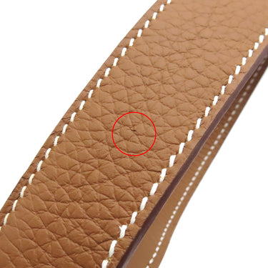 エルメス HERMES ピコタンロックMM ゴールド トリヨンクレマンス ハンドバッグ シルバー金具 新品 未使用 茶