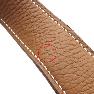 エルメス HERMES ピコタンロックMM ゴールド トリヨンクレマンス ハンドバッグ シルバー金具 新品 未使用 茶