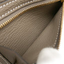 エルメス HERMES ベアン コンビネ エトゥープ シェーブル 三つ折り財布 ゴールド金具 グレージュ