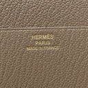 エルメス HERMES ベアン コンビネ エトゥープ シェーブル 三つ折り財布 ゴールド金具 グレージュ