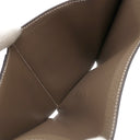 エルメス HERMES ベアン コンビネ エトゥープ シェーブル 三つ折り財布 ゴールド金具 グレージュ