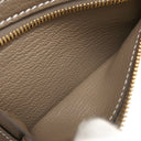 エルメス HERMES ベアン コンビネ エトゥープ シェーブル 三つ折り財布 ゴールド金具 グレージュ