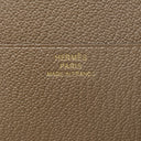 エルメス HERMES ベアン コンビネ エトゥープ シェーブル 三つ折り財布 ゴールド金具 グレージュ