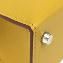 エルメス HERMES ミニケリードゥ 外縫い ジョーヌアンブル シェーブル 2WAYバッグ シルバー金具 新品 未使用 黄色 茶 ショルダー